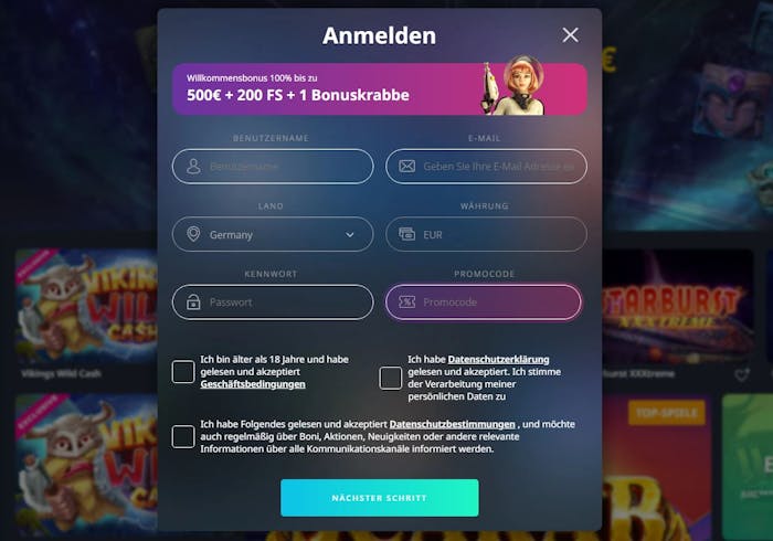 Buran Casino Kontoeröffnung
