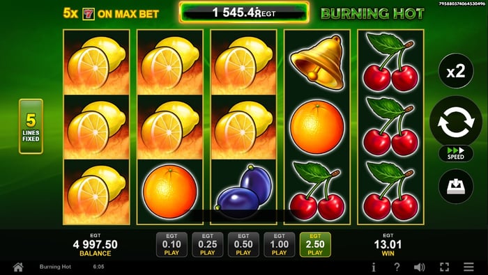 Burning Hot EGT Slot
