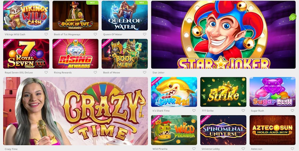 Cadoola Casino Spielangebot