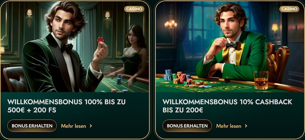 Willkommensbonus im Cashed Casino