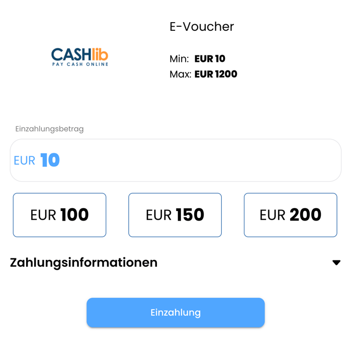 10 Euro CASHlib Casino Einzahlung bei Felicebet