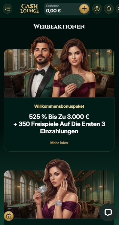 Bonusangebote im Cash Lounge Casino