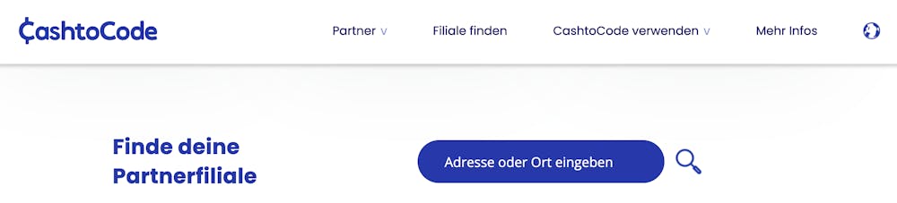 Cash to Code Partnerfilialsuche für Einzahlung im Cash to Code Casino