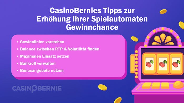 CasinoBernies Tipps zur Erhöhung der Spielautomaten Gewinnchance