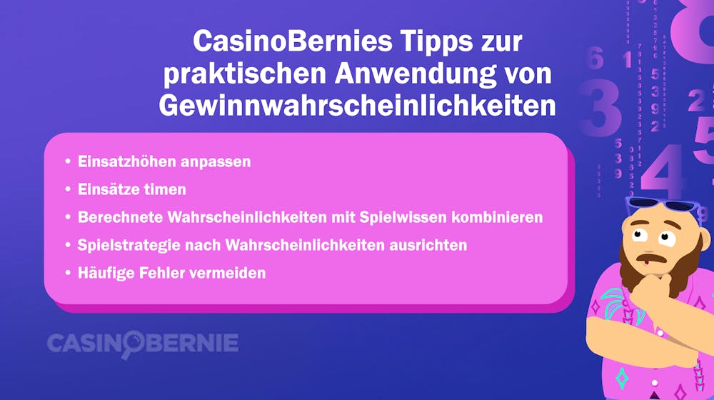 CasinoBernies Tipps zur praktischen Berechnung von Gewinnwahrscheinlichkeiten