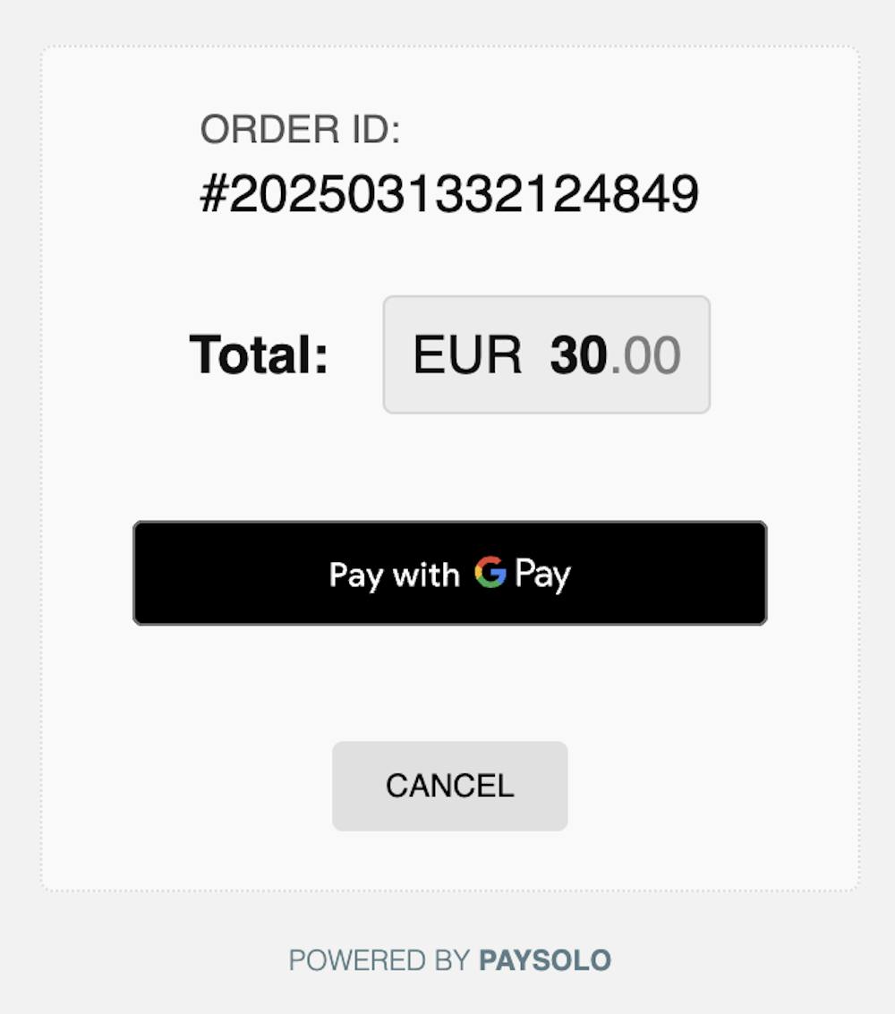 Bestätigung der Einzahlung im Gpay Casino