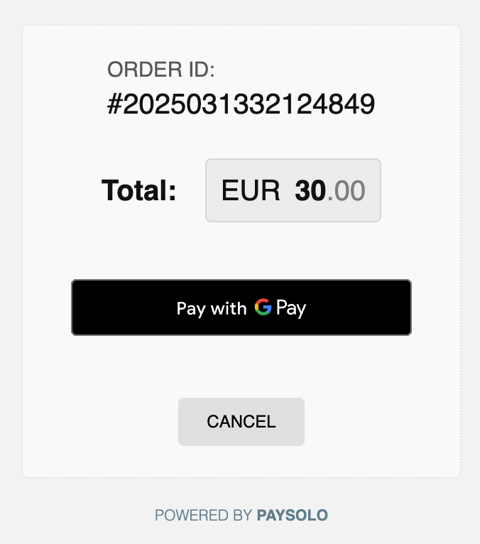 Bestätigung der Einzahlung im Gpay Casino