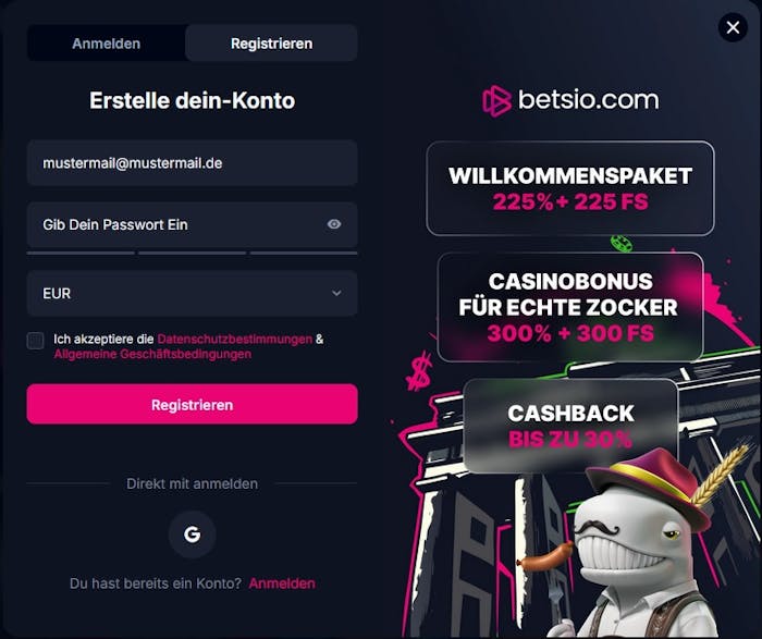 Anmeldung über Soziale Medien im Online Casino ohne Handynummer