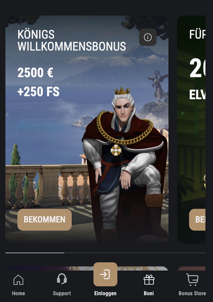Bonusangebot im Casino ohne Limit
