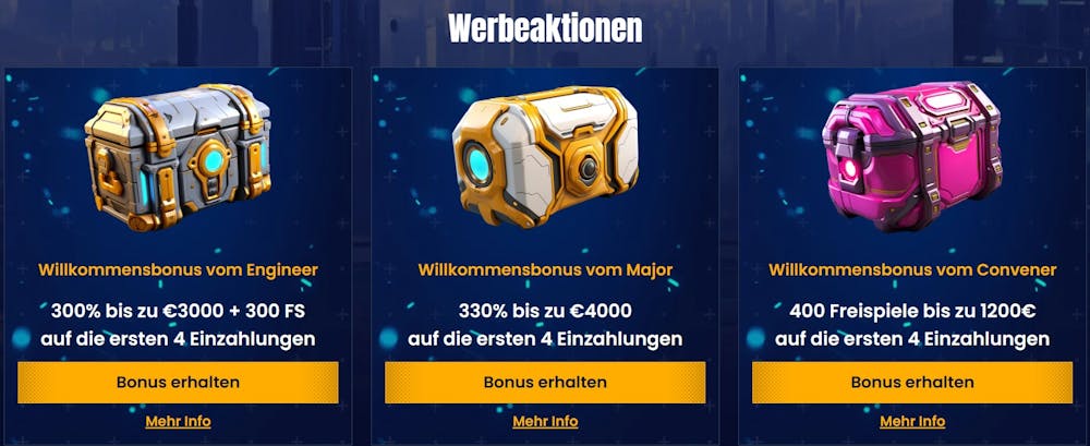 Trino Casino Willkommensbonus