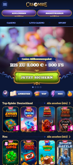 Casombie Casino Startseite