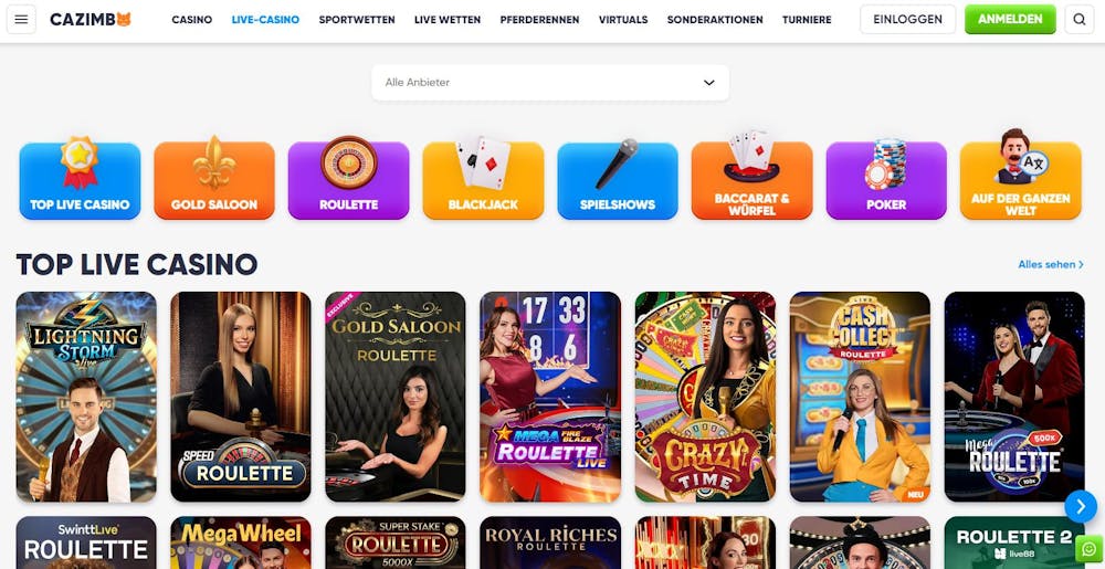 Das Cazimbo Live Casino