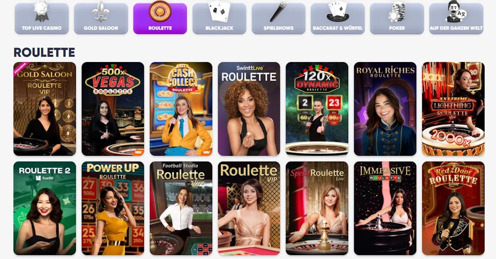 Roulette im Cazimbo Live Casino