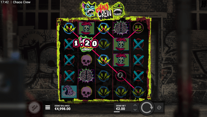 Chaos Crew Screenshot von Hacksaw Gaming.