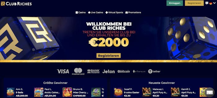 Club Riches Casino Startseite