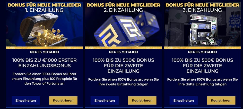 Club Riches Casino Willkommensbonus