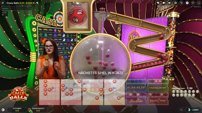 Evolution Gaming Crazy Balls Spiel