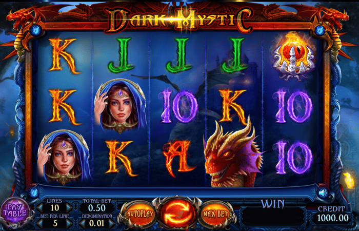 Dark Mystic Screenshot des Felix Gaming Slots. 