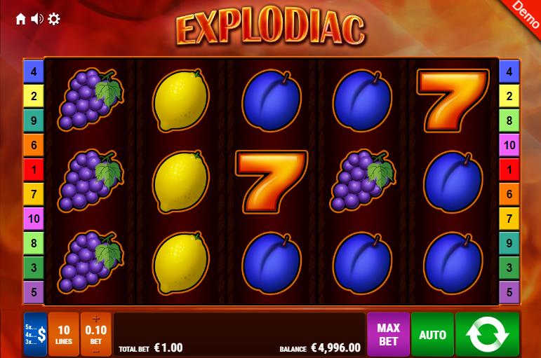Explodiac Slot – Demo & Test logo
