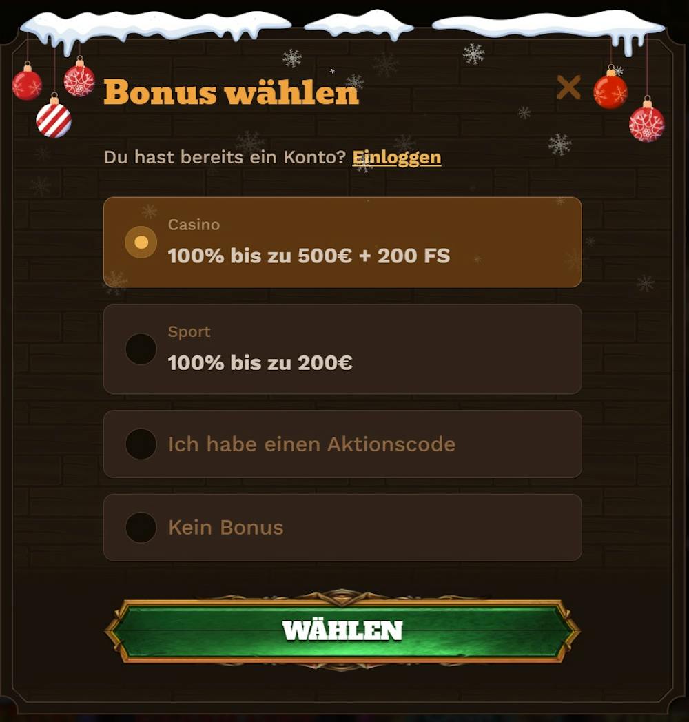 Die Registrierungsmaske bei Fat Pirate Casino