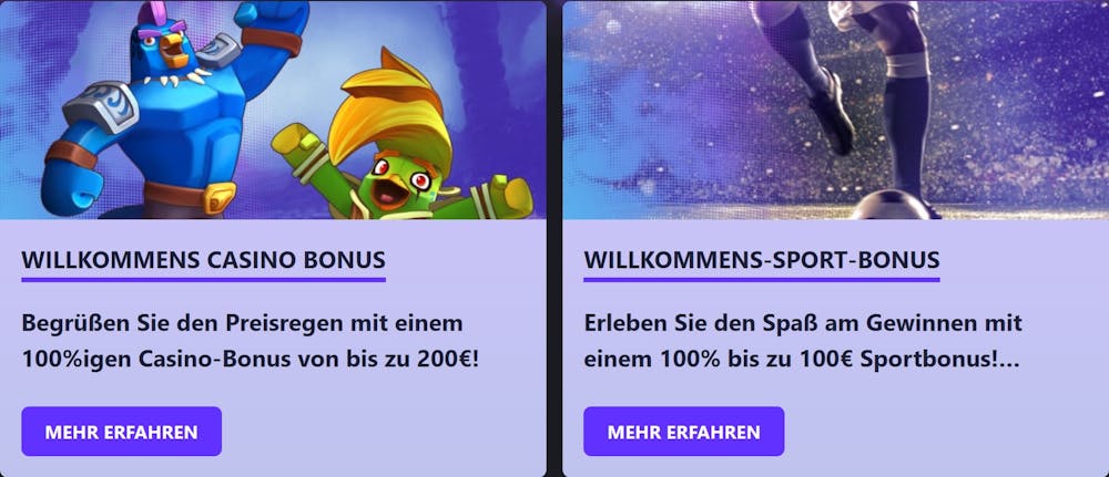 Die verschiedenen Willkommensboni bei Foggybet Casino