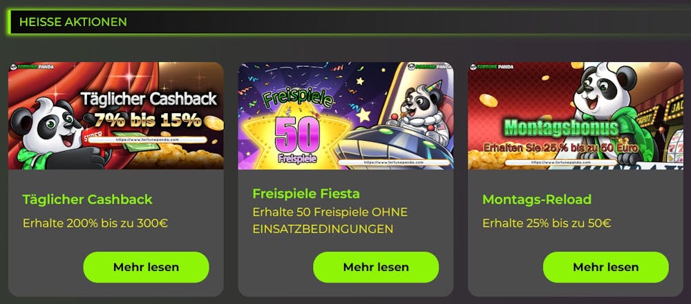 Fortune Panda Casino Bonusangebote