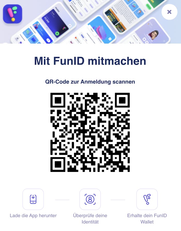 QR-Code im FunID Casino