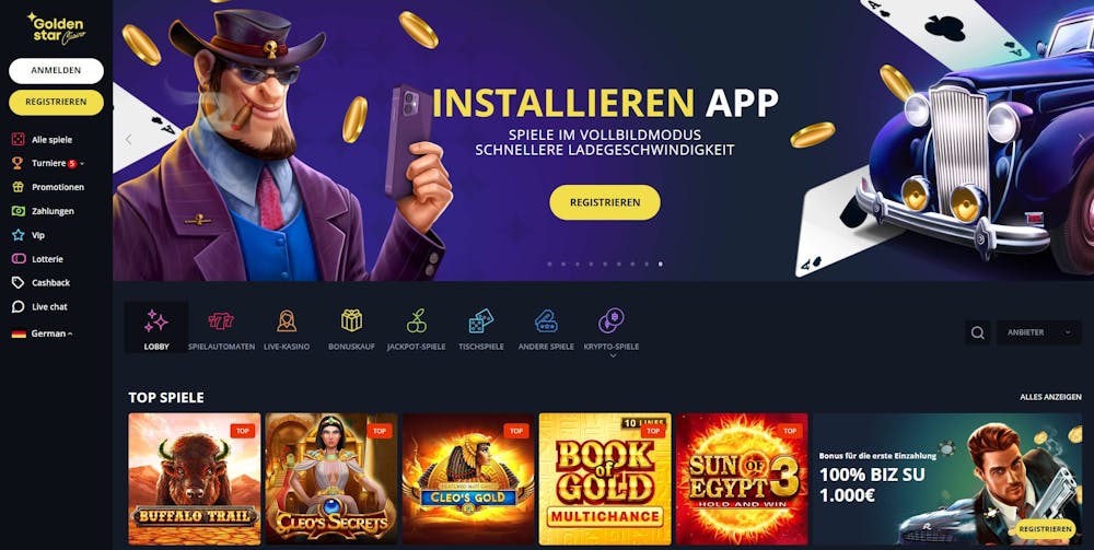 Golden Star Casino Hauptseite