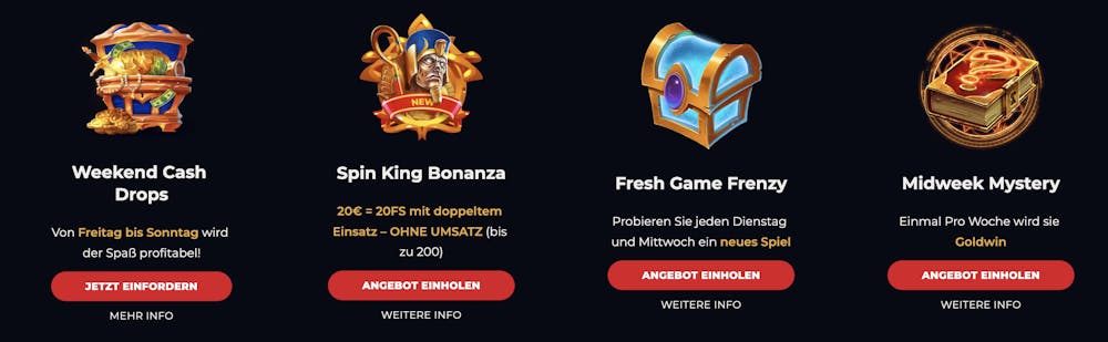 GoldWin Casino Bonusangebote