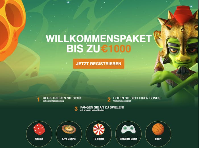  Die Hauptseite von Gomblingo Casino