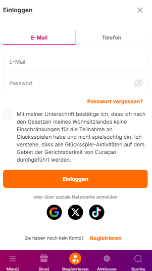 HitnSpin Anmeldung