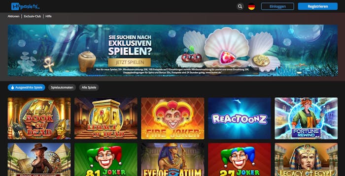 Hopa Casino Startseite