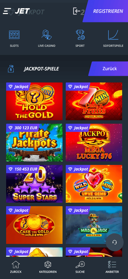 Jet Casino Spiele