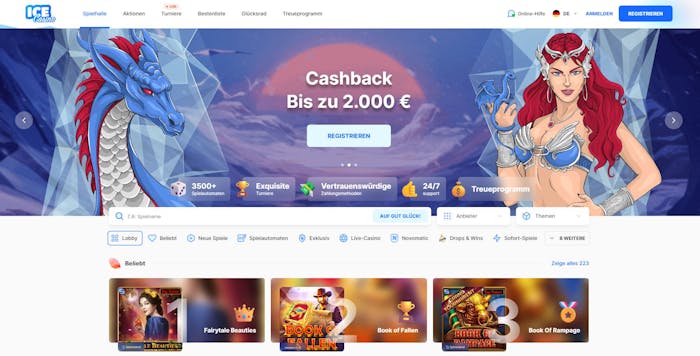 ice casino titelseite