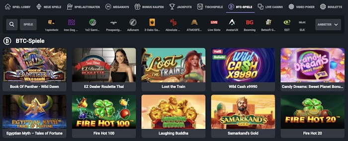 iLucki Casino Bitcoin Spiele