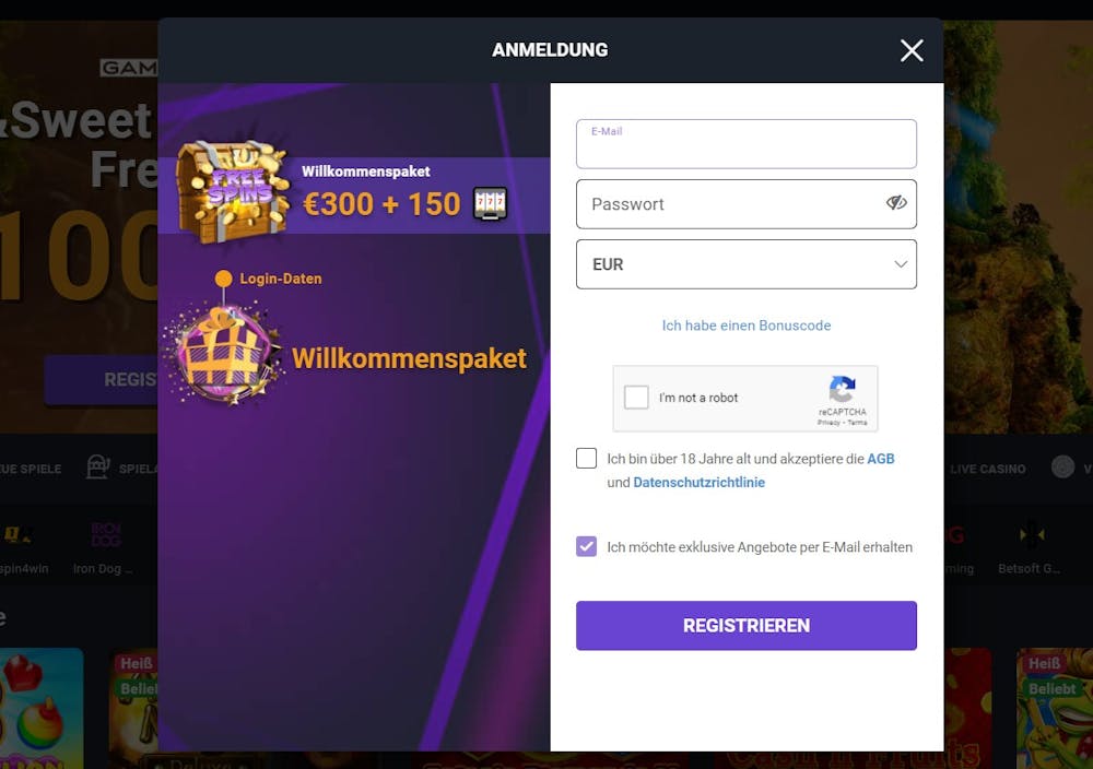 So melden Sie sich bei iLucki Casino an