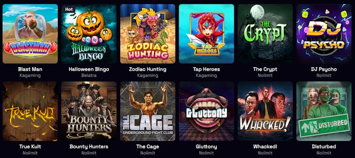 Immerion Casino Spiellobby mit Slot Spielen