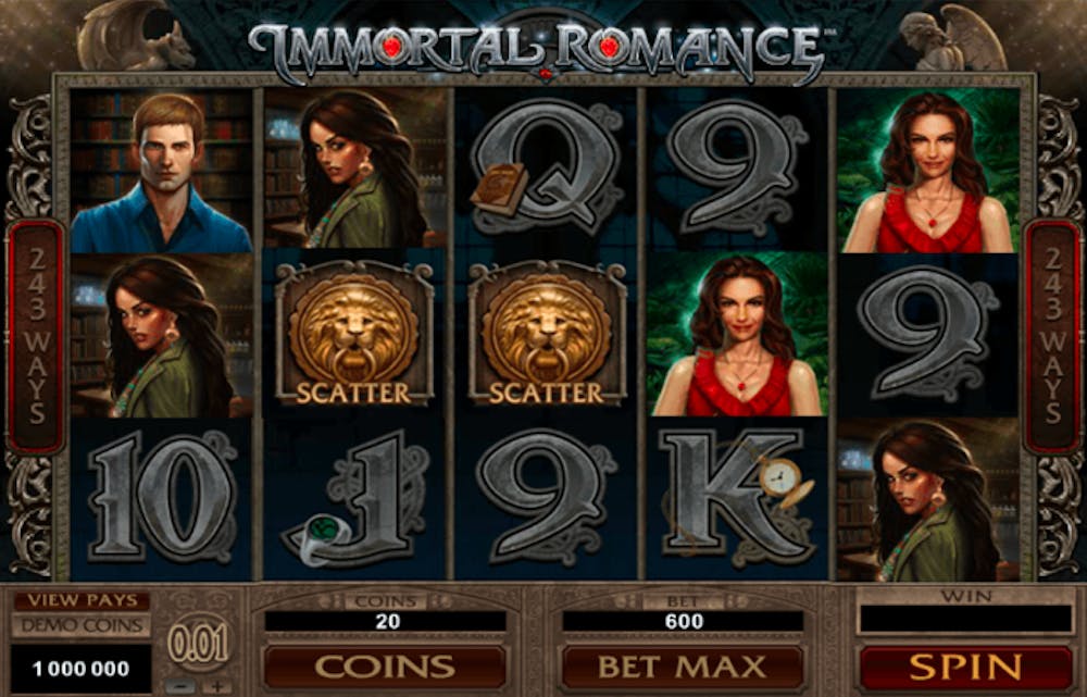 Immortal Romance: Kostenlose Demo-Version & Bewertung des Slots logo