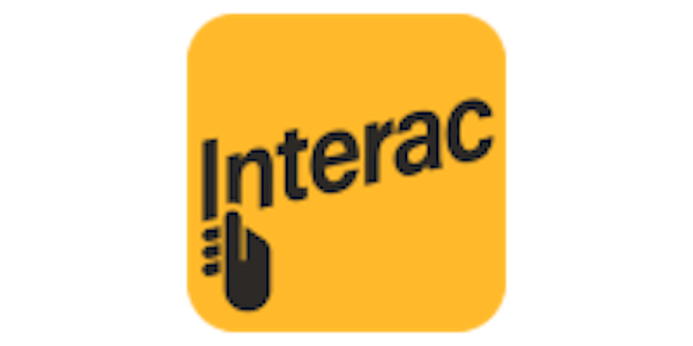 Das Logo des Zahlungsanbieters Interac