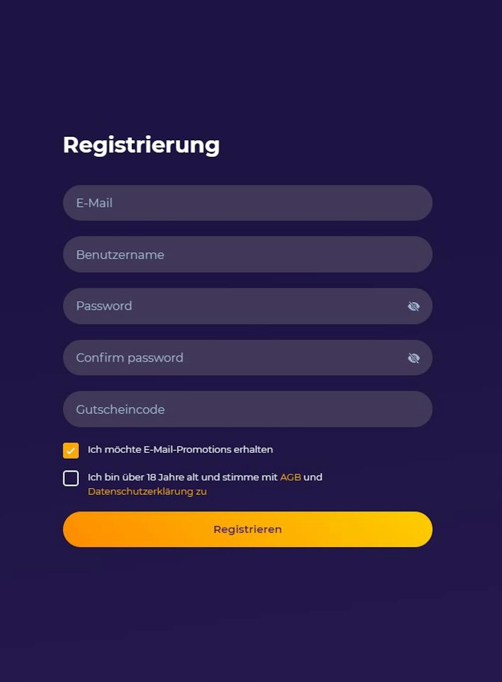 iWild Casino Kontoeröffnung