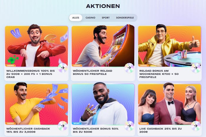JackpotFrenzy Casino Willkommensbonus