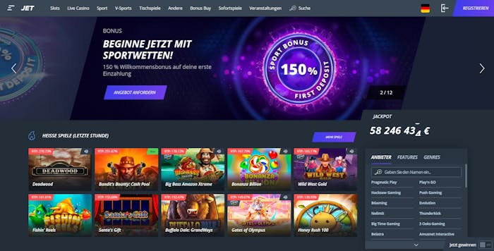 Jet Casino Startseite