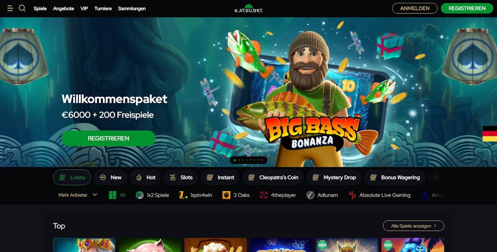 Katsubet Casino Homepage