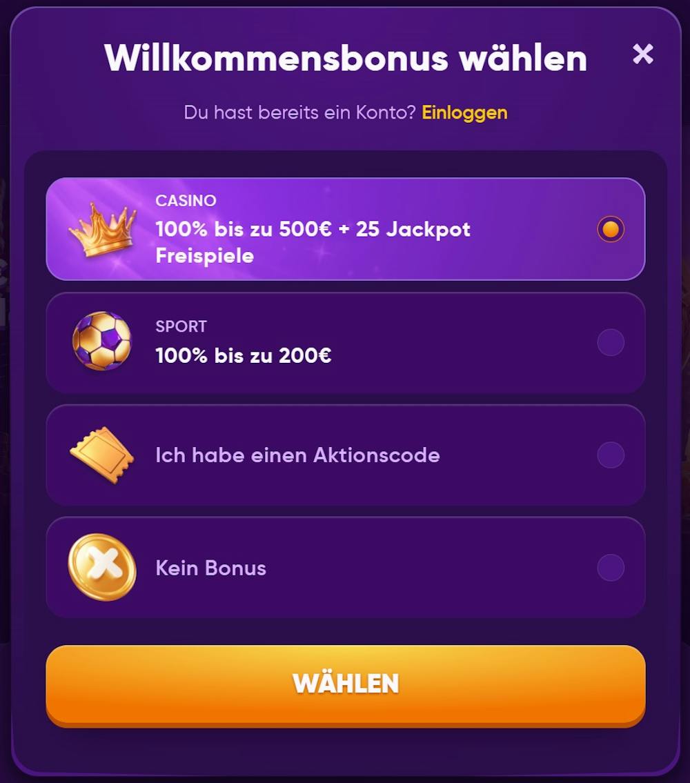 Kingmaker Casino Registrierung