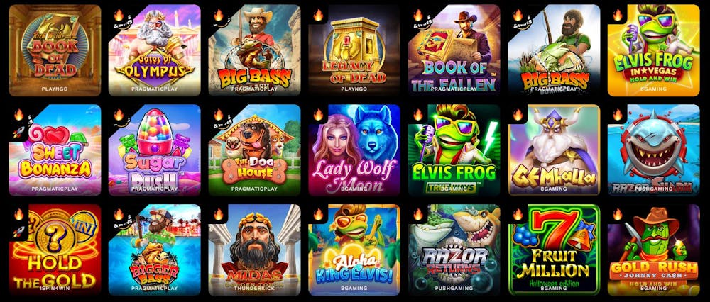 LevelUp Casino Spielauswahl