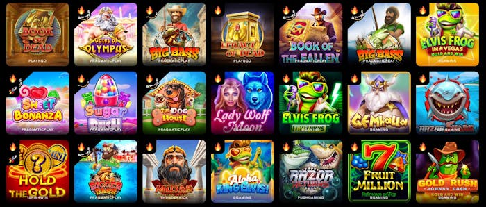 LevelUp Casino Spielauswahl