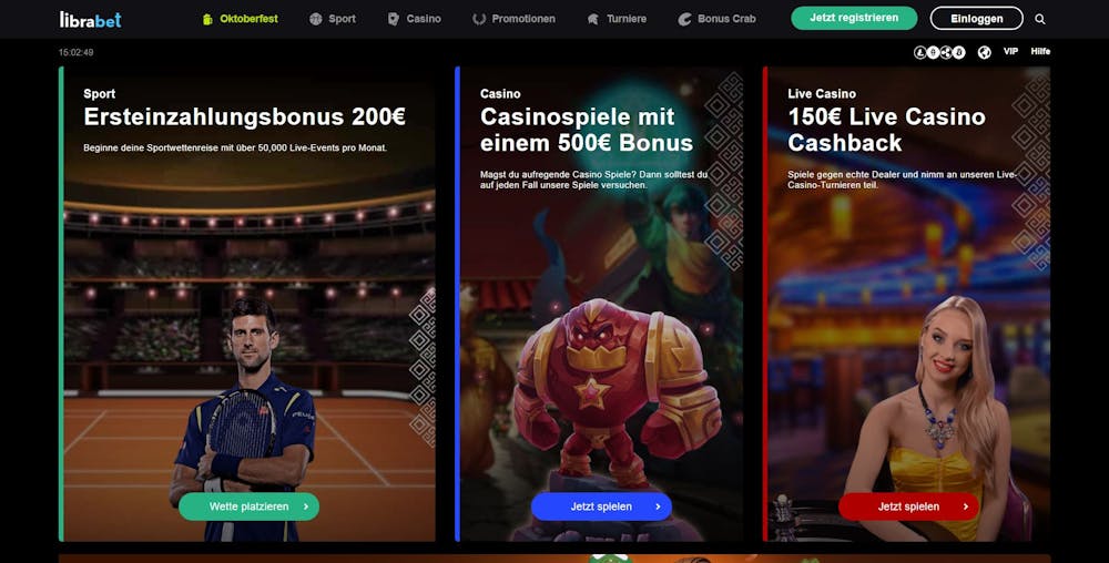 Librabet Casino Startseite