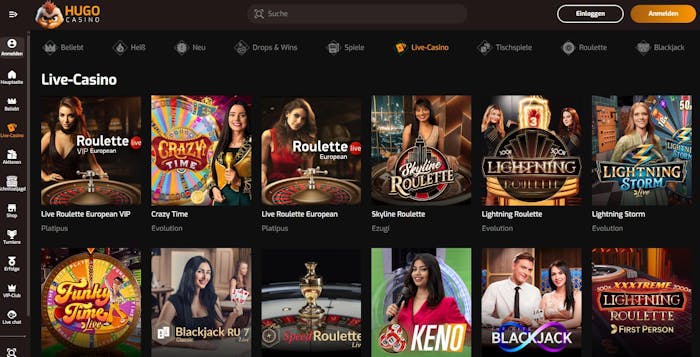 Live-Casino mit echtem Geld Beispiel