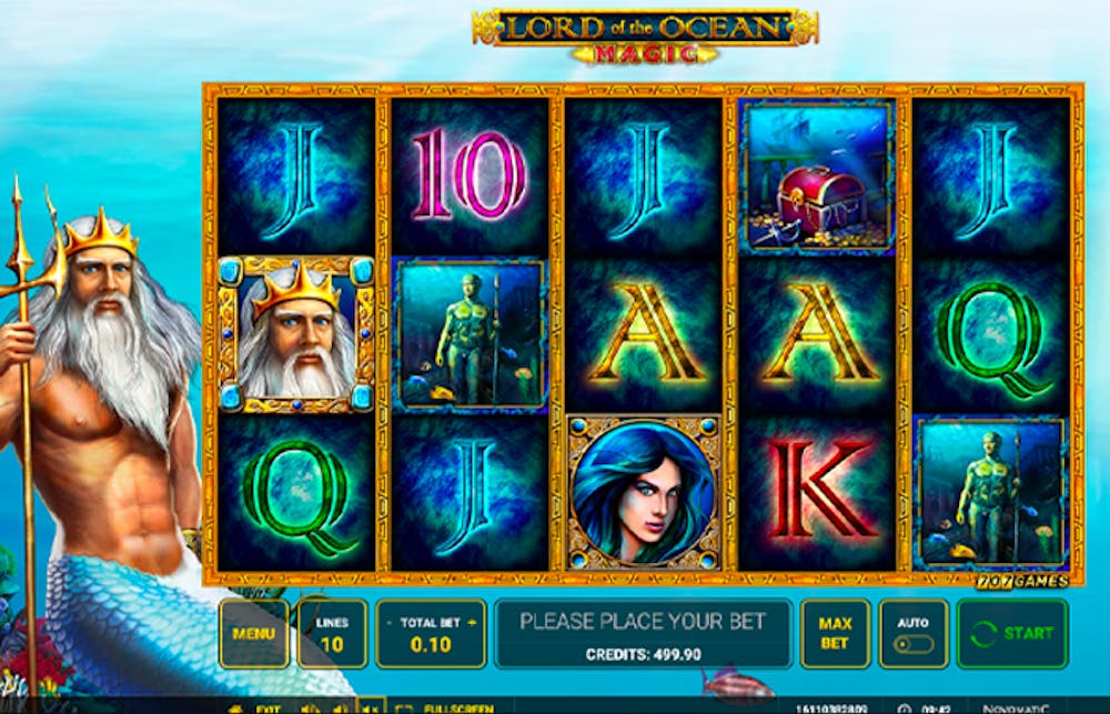 Aufbau beim Lord of the Ocean Magic Slot