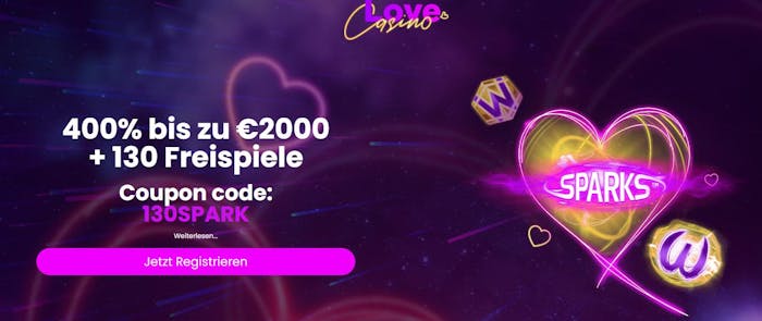 Der Willkommensbonus im Love Casino